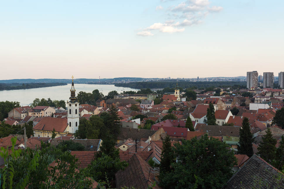 Pogled na Zemun sa Gardoša.